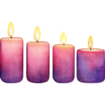 Advent candles 1