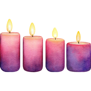 Advent candles 1