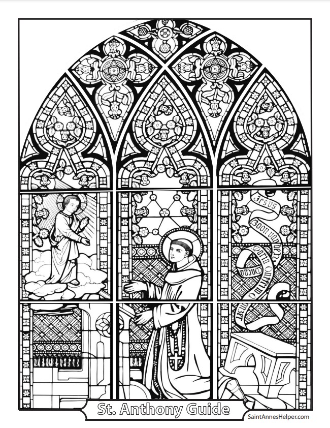 st anthony coloring page