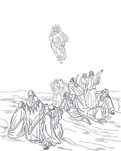 8 jesus ascension into heaven by gustave dore coloring page super coloring