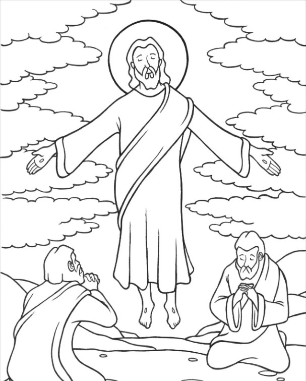 Ascension Of Jesus Coloring Pages And Drawing - The Catholic Homeschool