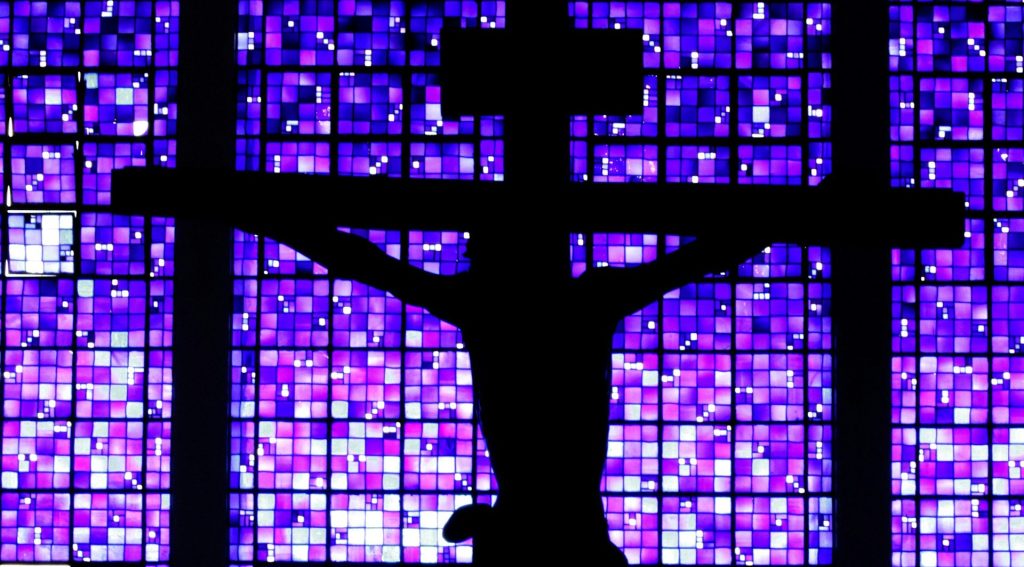 lent unsplash purple window crucifix cropped