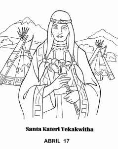 santa kateri tekakwitha clip art library