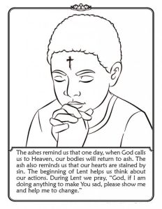 Ash Wednesday Coloring Info Page best coloring pages for kids