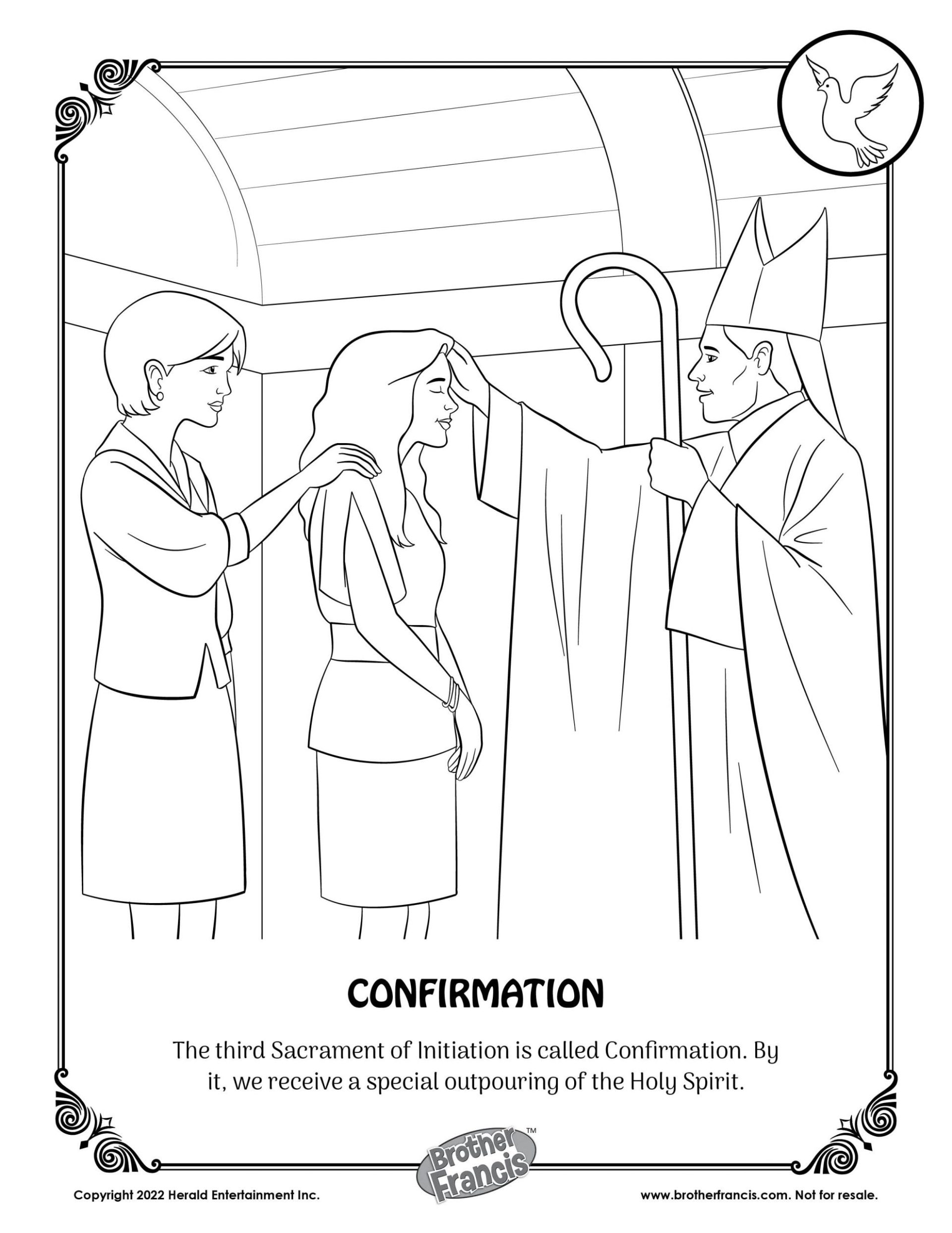 Confirmation Coloring Pages And Drawing - The Catholic Homeschool