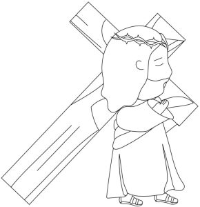 Lent coloring pages jesus cross gathering grace home