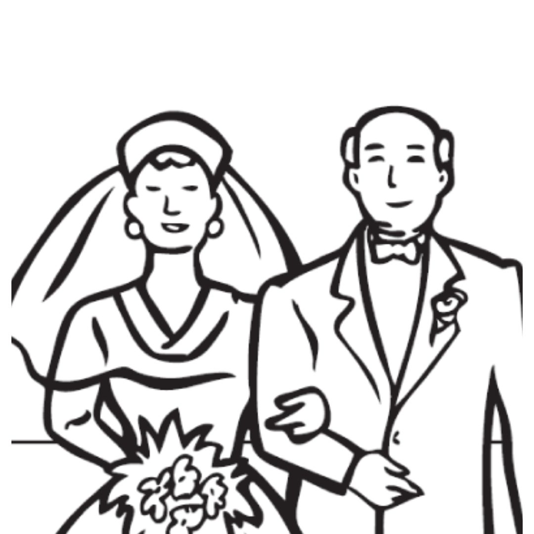 Marriage coloring pages featured image 1