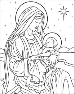 Mary with baby jesus bethlehem the catholic kid