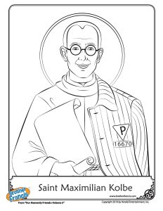 brother francis max kolbe coloring page