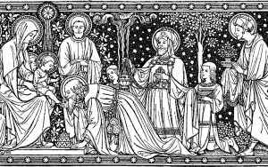 epiphany 3 catholic line art