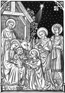 epiphany catholic line art