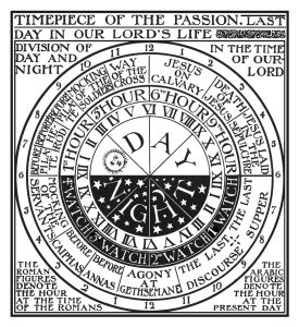 passion timepiece catholic line art
