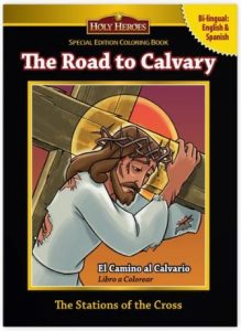 road to calvary stations of the cross coloring book holy heroes