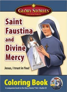 st faustina divine mercy coloring book holy heroes